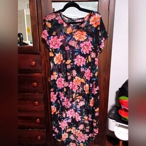 Cha Cha Vente Floral See Through Dress Cover Up